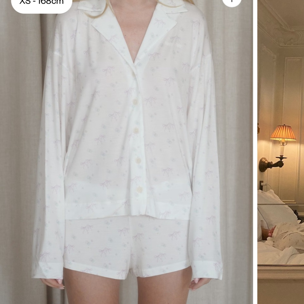 Djerf avenue Go Slow PJ Shirt Bubble Bliss size XL BNWT